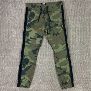 Levi's Camo Joggers Pants Men's 33 Green Stripe Tapered Leg slim Gorpcore